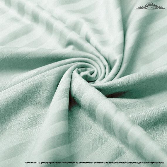 Сатин-страйп &quot;Мята&quot; | ш.240 см | 130 г/м² | хлопок-100%