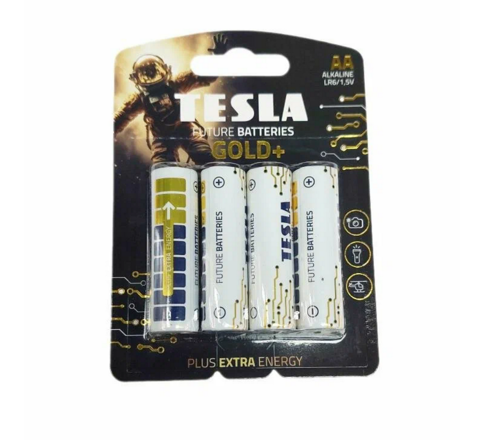 Батарейка TESLA BATTERIES GOLD+ (AA/LR06/4шт.уп.)