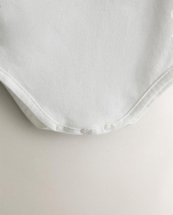 ZARA HOME ДЕТСКИЙ БОДИ, ЖЕЛТОВАТО-БЕЛЫЙ