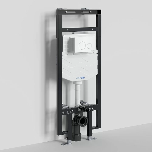 Инсталляция для унитаза WasserKraft Dinkel 58TLT.010.ME.WH02 с белой кнопкой