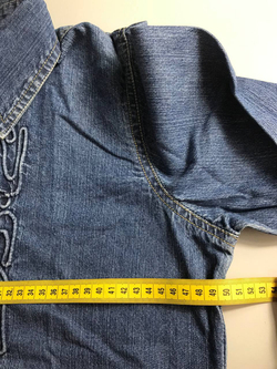 Рубашка джинсовая, визуально 44/46 размер