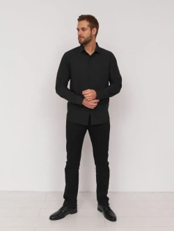 Рубашка классическая с длинным рукавом приталенная