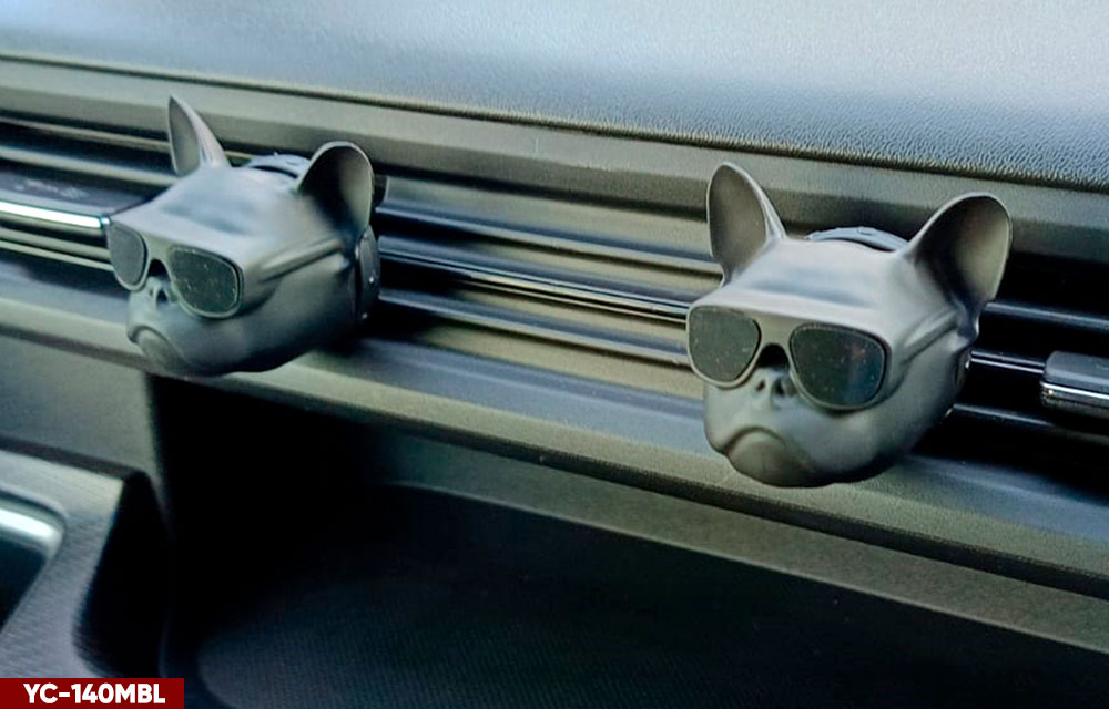 Ароматизатор-игрушка -на обдув- Собачки Бульдог - YC-140MBL