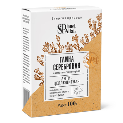 Planet Spa Altai глина Серебряная Антицеллюлитная 100 г, Алтэя