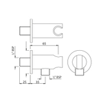 Держатель для ручного душа Jaquar Shower SHA-CHR-566R