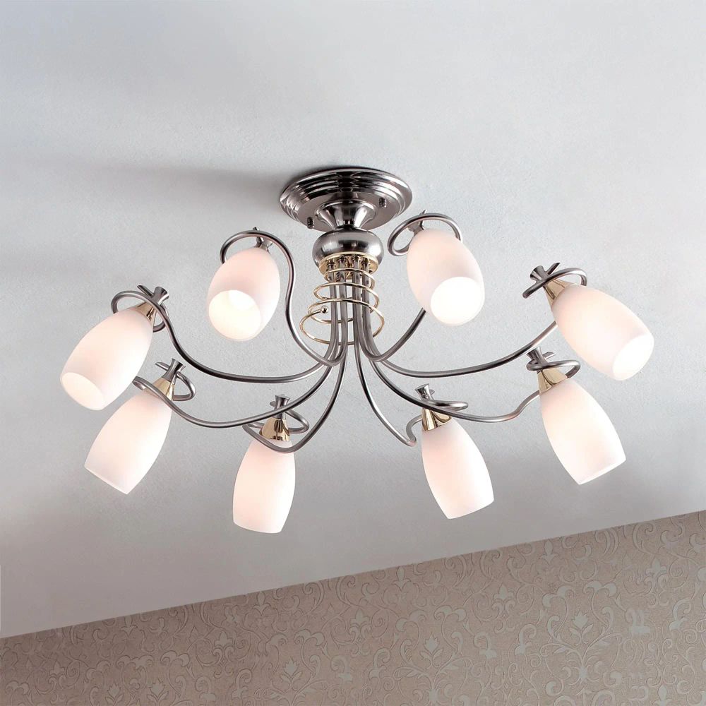 Citilux Каролина CL120181 Люстра потолочная Хром Золото