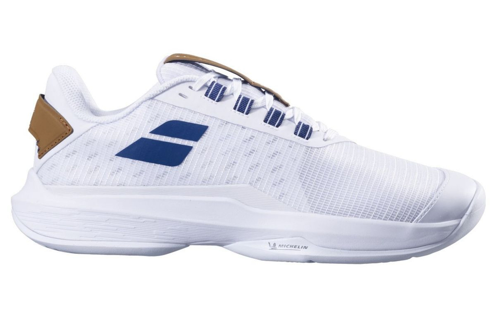 Мужские кроссовки теннисные Babolat Jet Tere 2 Wimbledon All Court - белый/синий темно-синий