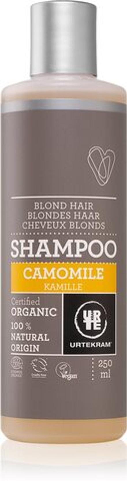 Urtekram Camomile - шампунь для всех типов светлых волос /   250  ml  / GTIN 5765228837122