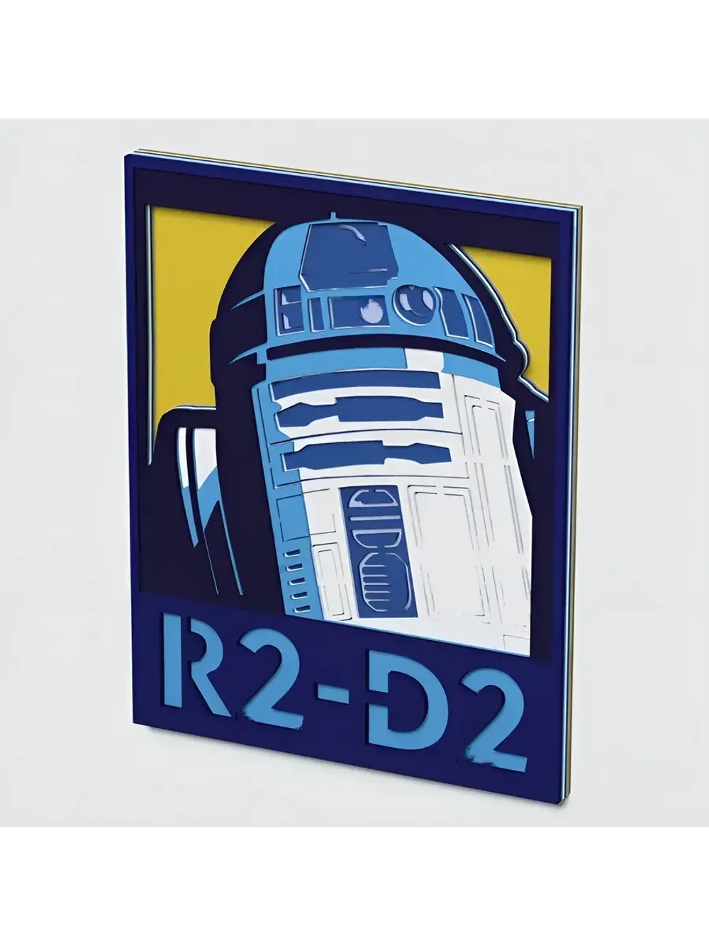 3D Картина по номерам из дерева R2-D2;, 23x30 см
