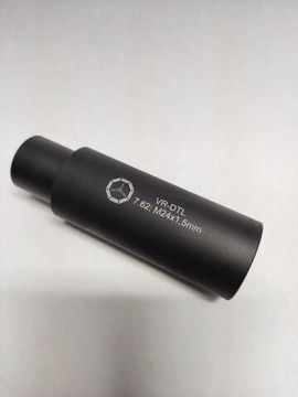 Дожигатель VR-DTL(сталь) с резьбой M24*1,5, калибр 9.6