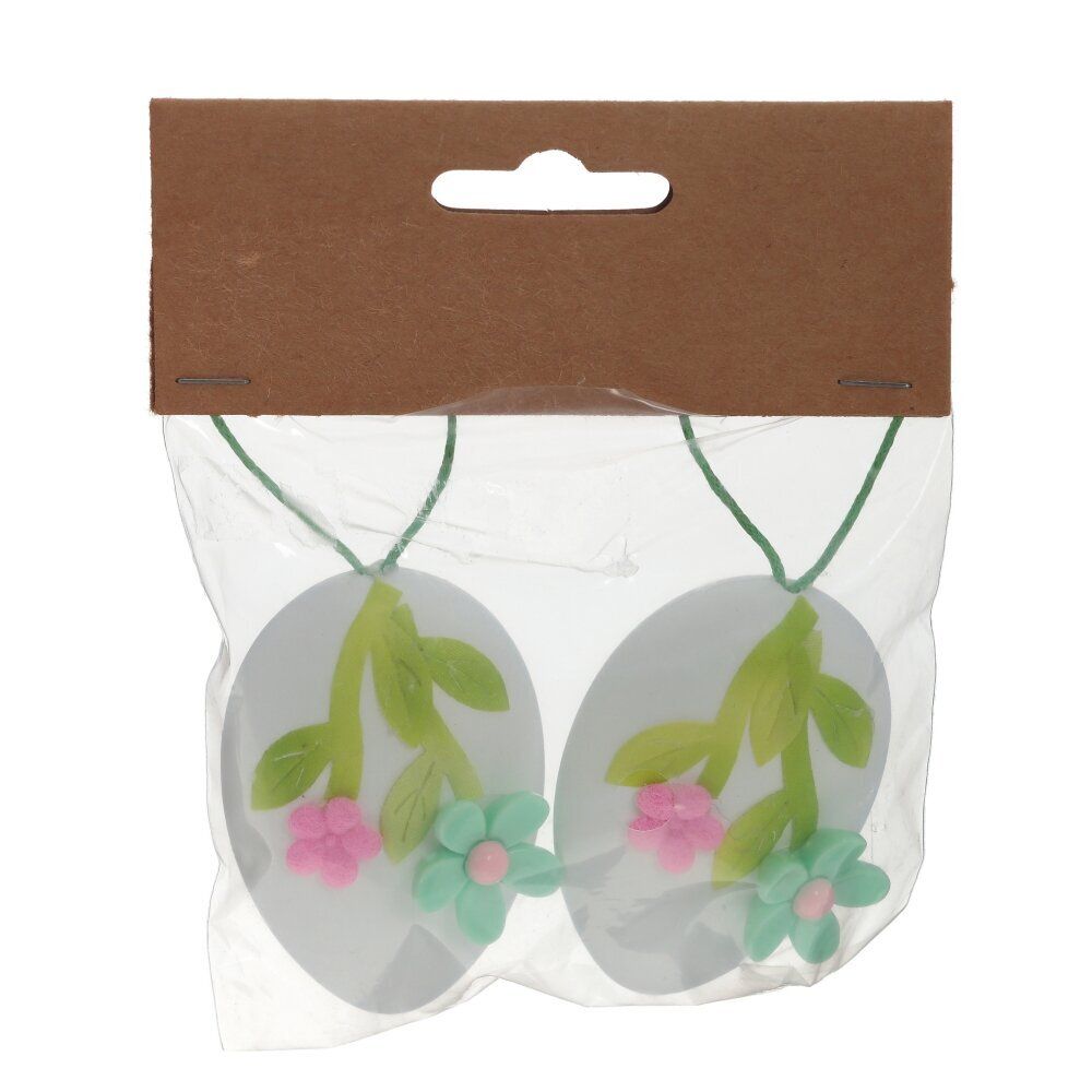 GAEM Набор из 2-х изделий декоративных подвесных "Яйцо пасхальное" (4*2*6), L10 W2 H12 см, 2в.