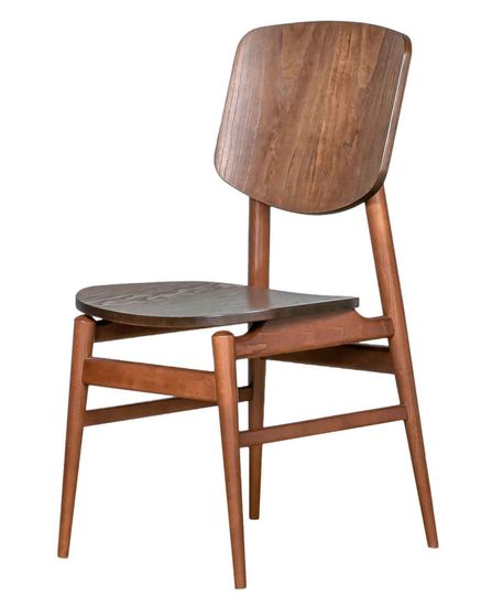 Комплект Стол CERRO 1400 EV с раздвижной овальной столешницей (американский орех) + 4 стула VST-V деревянный / Американский орех