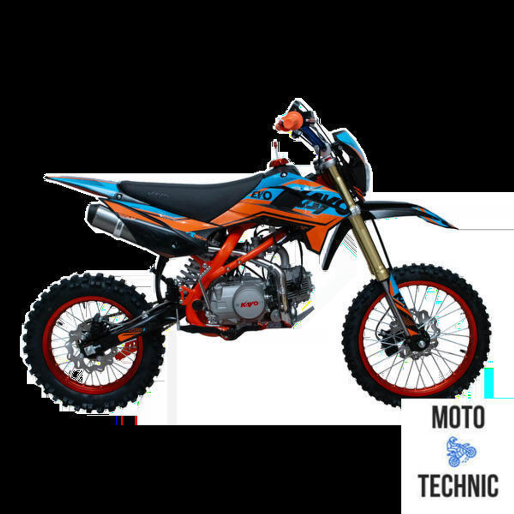 Питбайк KAYO EVOLUTION K125EM 17/14 KRZ (механ. сцепл., эл. стартер 2024 г.)