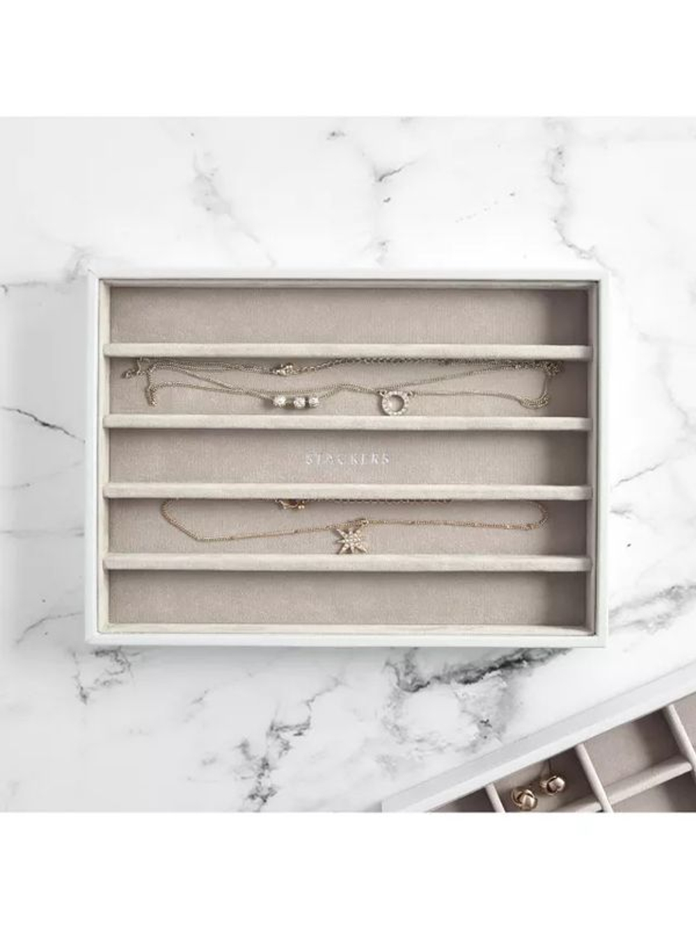 Органайзер для украшений Stackers Classic Necklace Layer (Taupe) (белый / White)