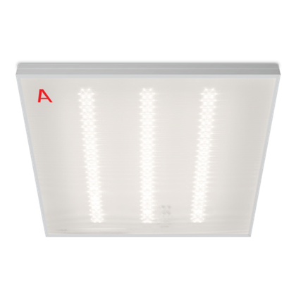 Светильник ОФИС ДВО01-042 с БАП EM1 27Вт 4000К IP40 Микропризма 3300лм 595х595х40мм WOLTA PRO