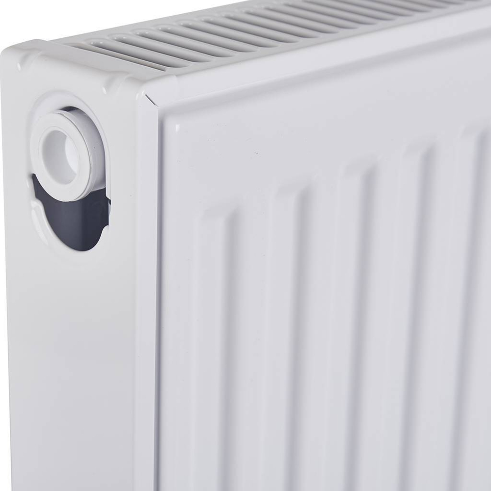 Радиатор панельный профильный ROMMER Compact тип 21 - 500x400 мм (подкл.боковое, белый)