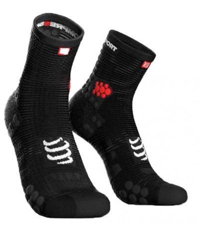 НОСКИ КОМПРЕССИОННЫЕ Compressport  PRO RACING  SOCKS V3 RUN (черные), ULTRA LIGHT, размер 39-41