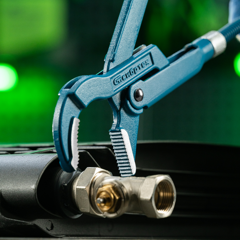 Ключ трубный рычажный №2, 1.5", литой, тип "B" Сибртех