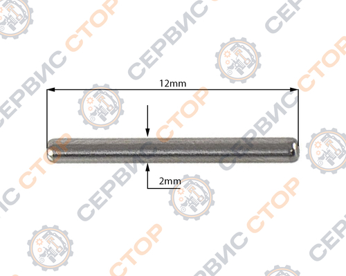 Иголка качения 2*12 мм