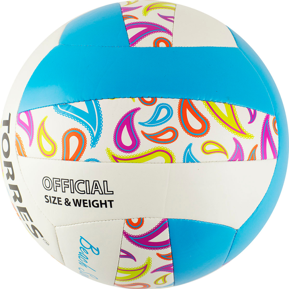 Мяч для пляжного волейбола TORRES Beach Sand Blue V32095B, размер 5