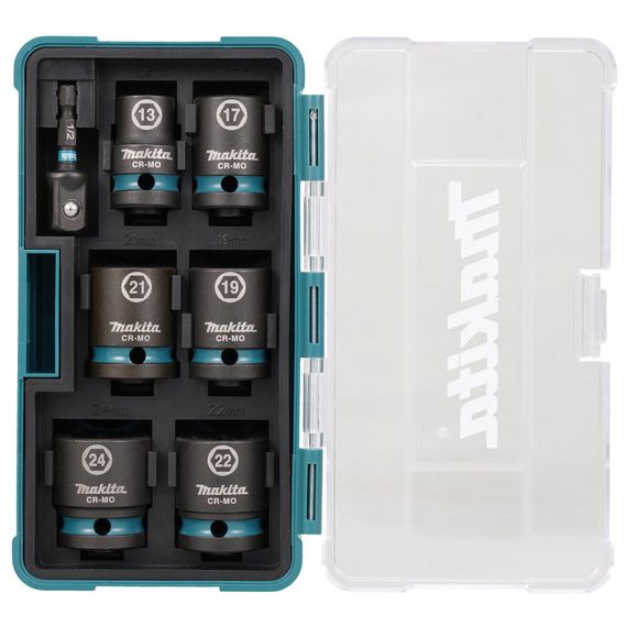 Набор головок Makita Impact Black 1/2&quot; ударные 7шт (E-16592)
