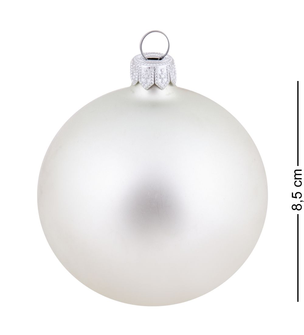 Элита НФШ-1707 Ел.украшение Шар «Змея» белый 80 мм