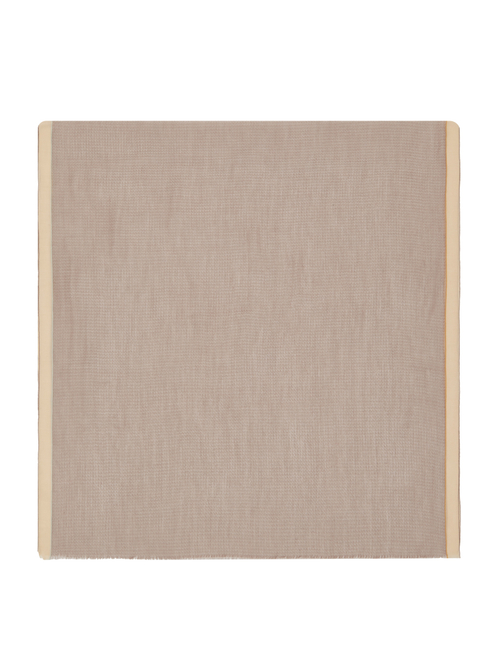 Stole cashmere beige melange color