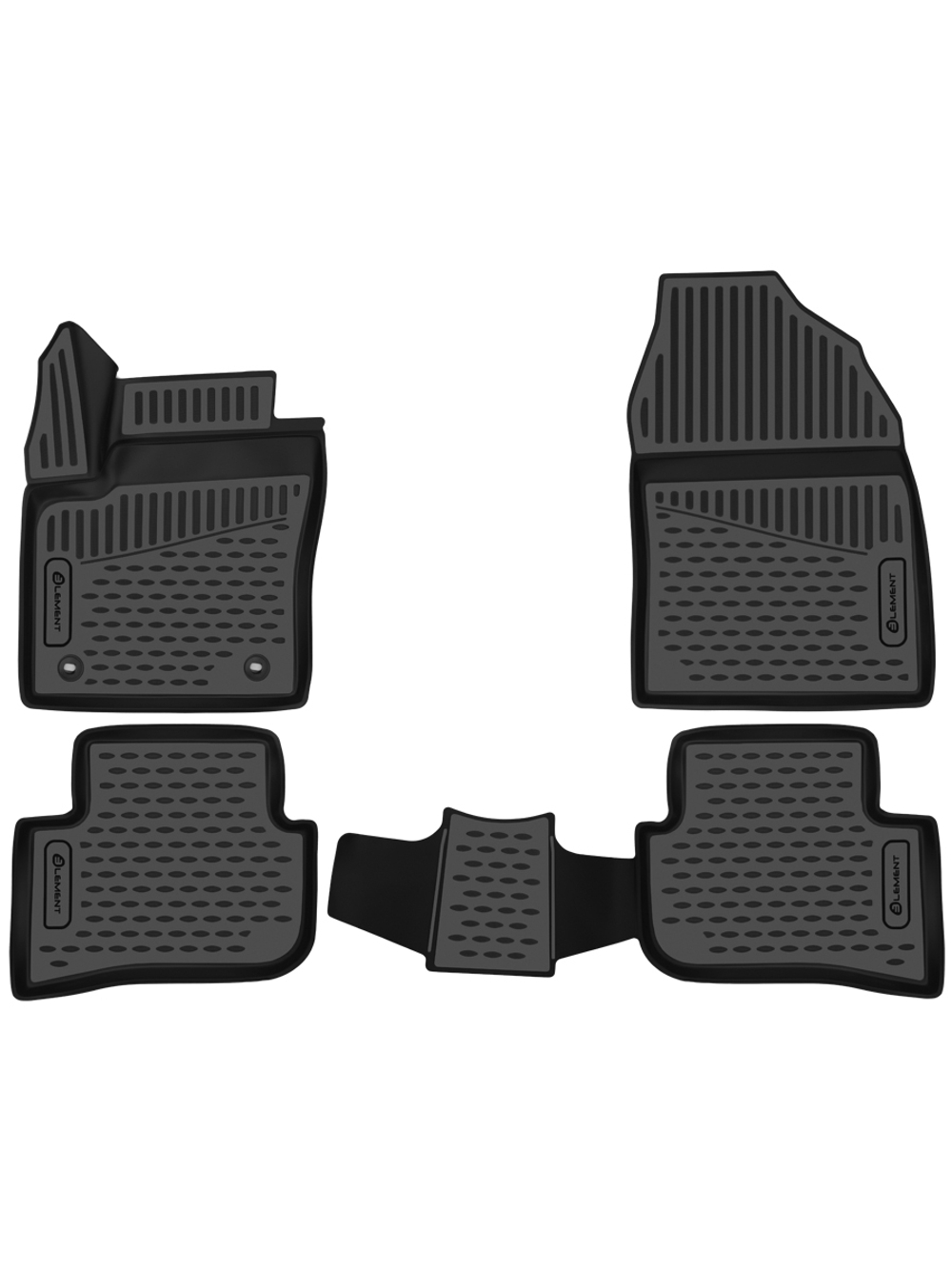 Коврики в салон для TOYOTA C-HR, 2016-, 4WD, SUV, 4 шт. ELEMENT3D48129210K