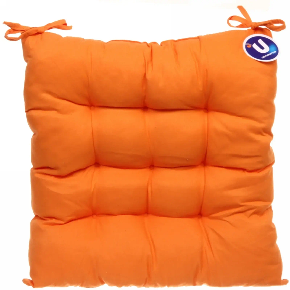 Сидушка на стул 40*40см «ИДЕА» цвет оранжевый