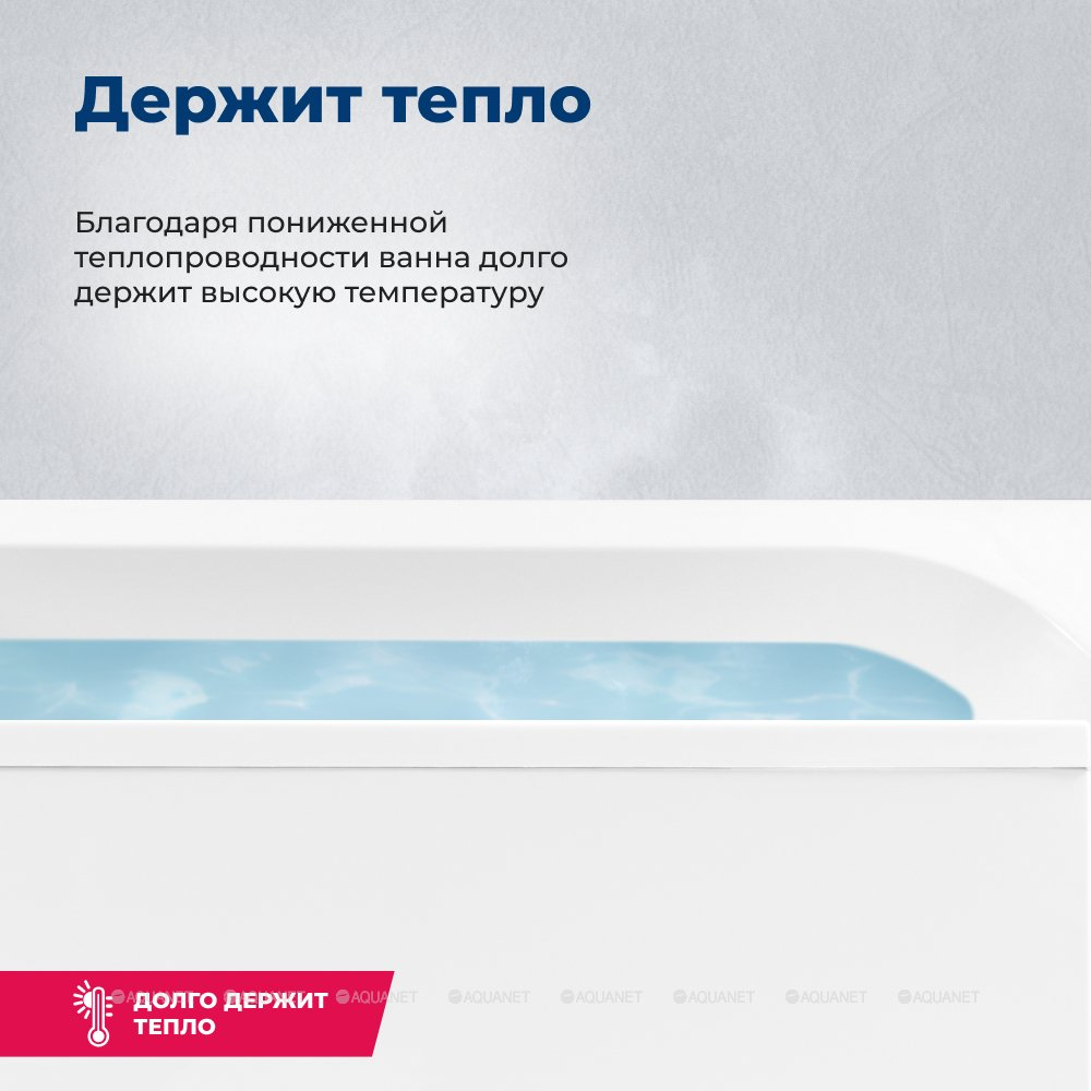 Акриловая ванна Aquanet (Акванет) Lotos 180x80 с каркасом