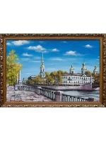 Картина маслом Никольский собор Гутовский