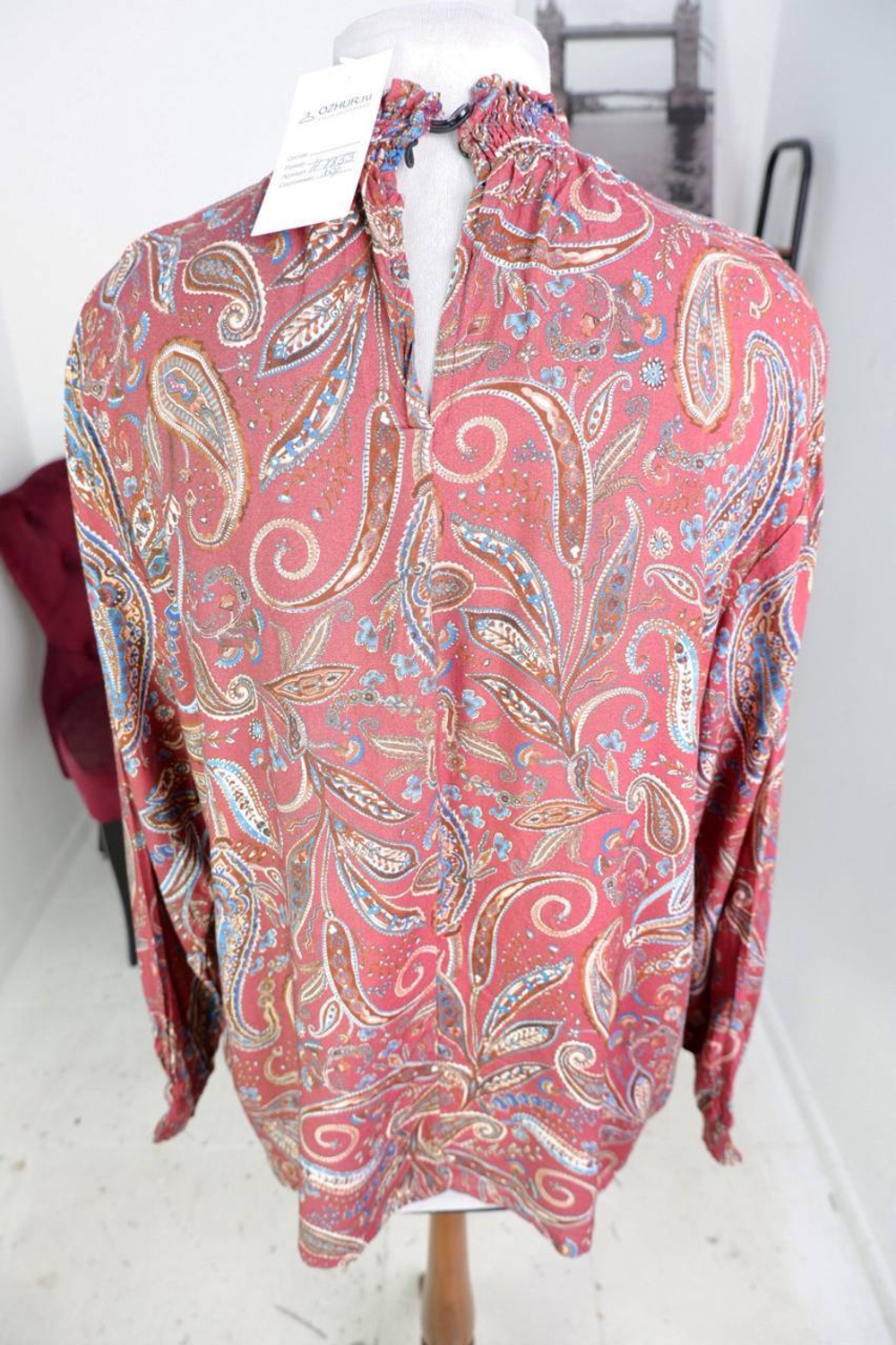 Блузка свободного кроя, маркировка XL, визуально на 50 размер