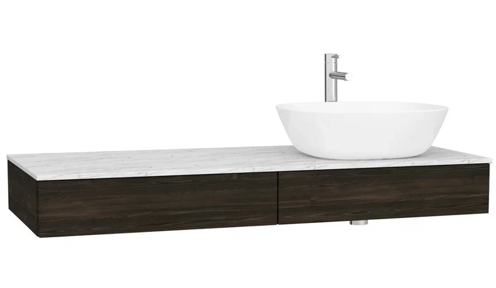 Тумба с раковиной VitrA Origin 120 см R 65683, темный вяз
