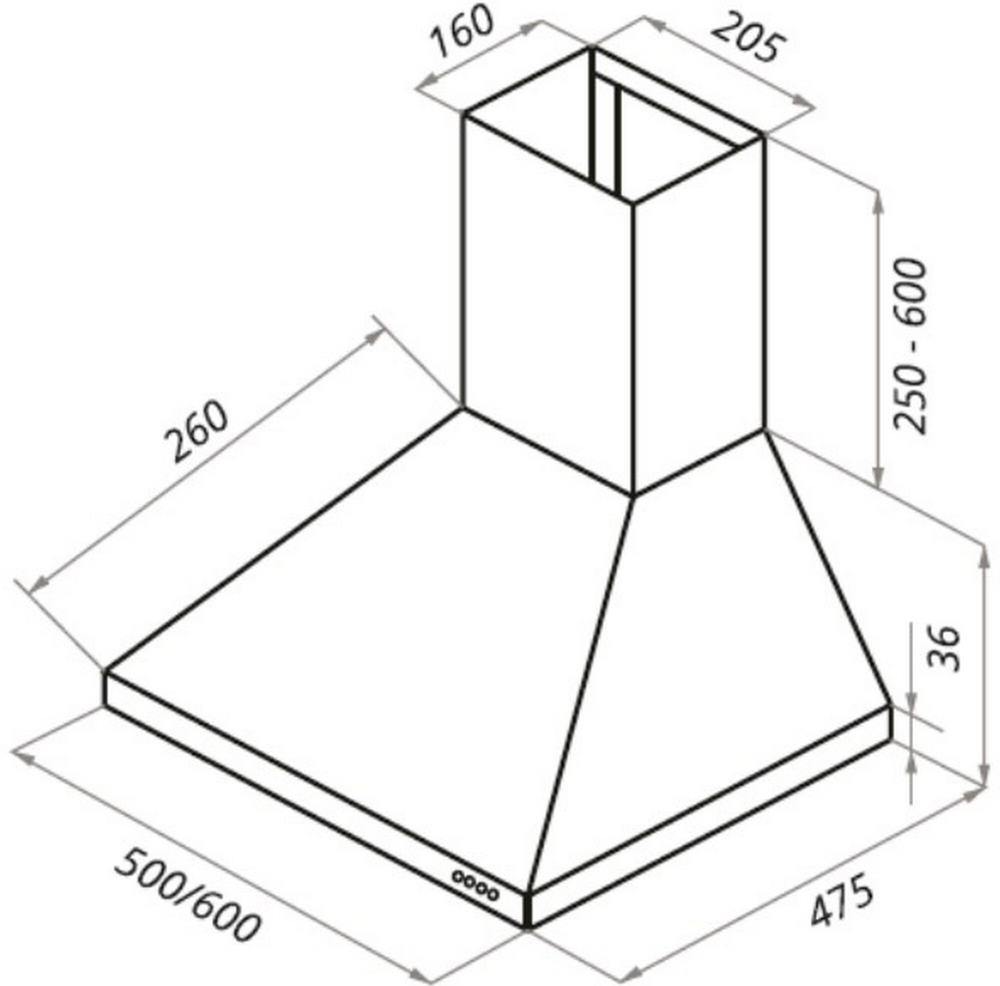 Кухонная вытяжка MAUNFELD Retro Light Eco 60 бежевый фото 2