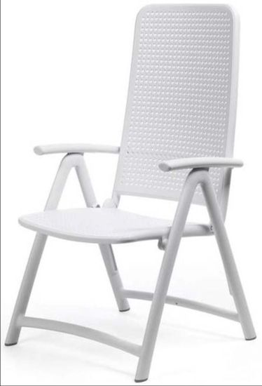Кресло пластиковое складное Darsena белое Италия