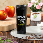 Термокружка нерж, 0.45 л, Daniks, чер, SL-NT014E-BLK-logo2