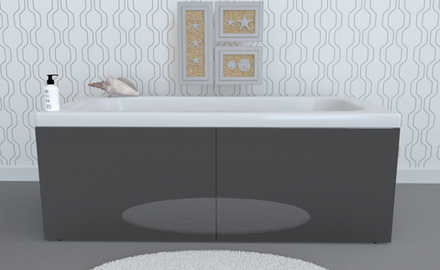 Экран под ванну откидной TR-5-017 серый глянец