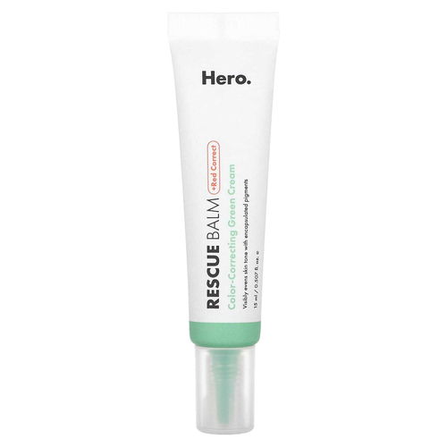 Hero Cosmetics, Rescue Balm + Red Correct, 15 мл (0,507 жидк. унц.)