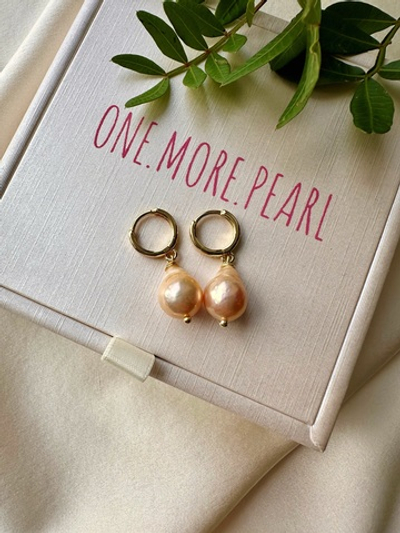 Серьги Рапунцель с жемчугом