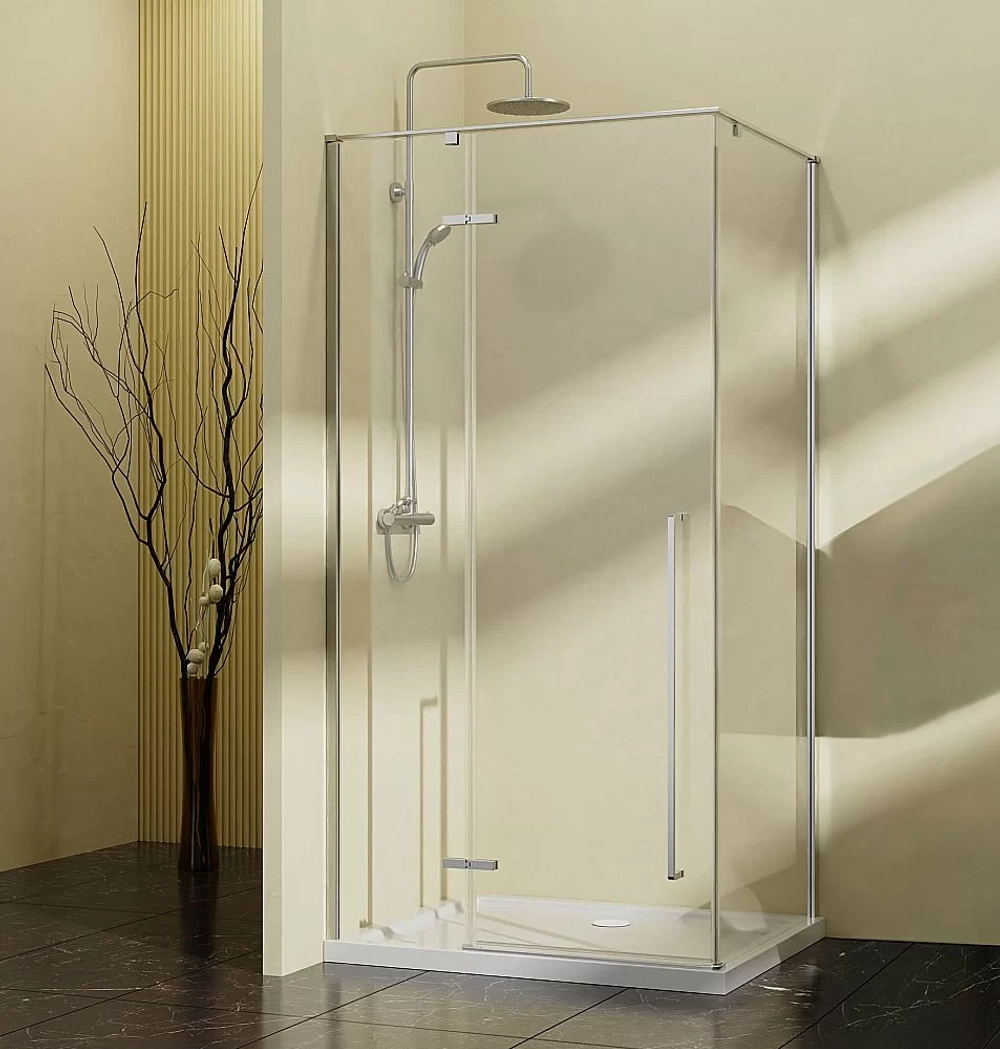 Душевой уголок Vincea Slim-N VSR-5SN9010CL 100x90 стекло прозрачное/профиль хром