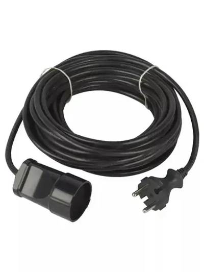 Удлинитель силовой в бухте Intro UP1100 10м без заземления 1 розетка ПВС 2х1мм, строительный садовый для газонокосилки и триммера