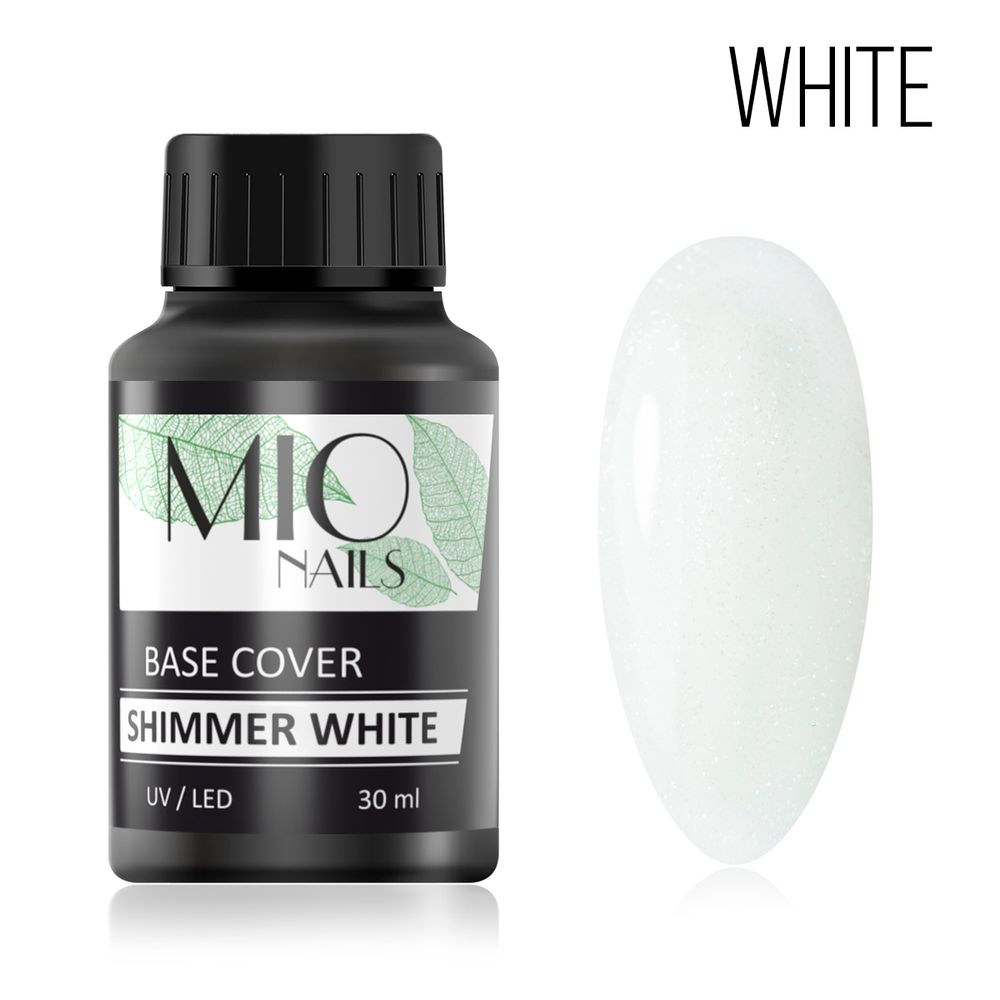 Mio Nails Base strong shimmer white, 30 мл