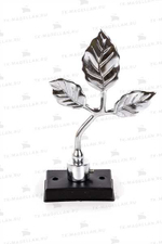 Наконечник АМ Листок 16мм, серебро глянец