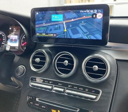 Магнитола для Mercedes-Benz C (W205), GLC (X253) 2014-2018 NTG 5.0/5.1 - Radiola RDL-7705 монитор 10.25" на Android 13, 8Гб+128Гб, CarPlay, 4G SIM-слот