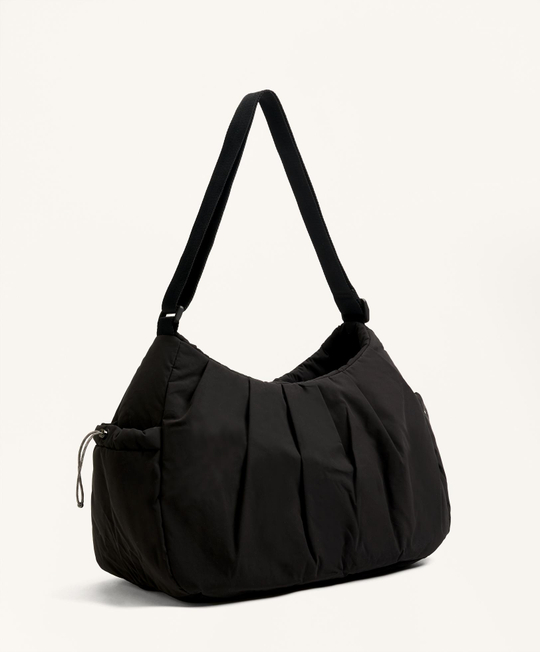 OYSHO Сумка-шоппер с боковыми карманами, черный