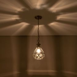 Citilux Витра-1 CL442110 Подвесной светильник витражный Бронза