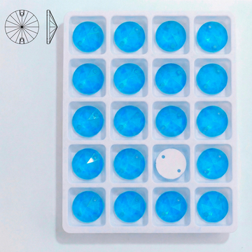 Набор пришивных страз (форма Rivoli) — Neon Blue