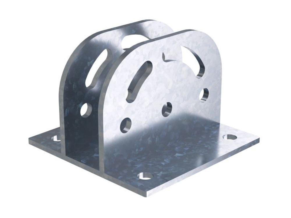 Крепление с площадкой шарнирное для профиля BPM-41, AISI 304L