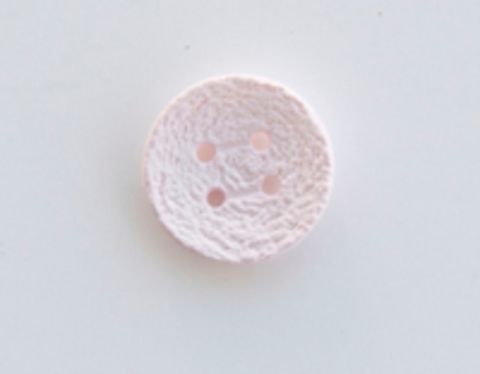 Пуговица пластиковая, круглая, с эффектом сахарной корочки, нежно-розовая, 20 мм