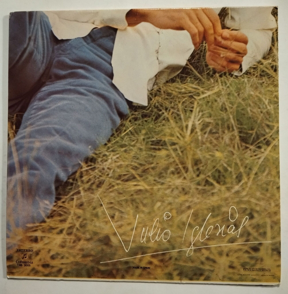 Винтажная виниловая пластинка LP Julio Iglesias Por Una Mujer (Spain 1972)